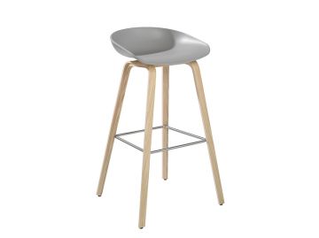 about a stool concrete grey